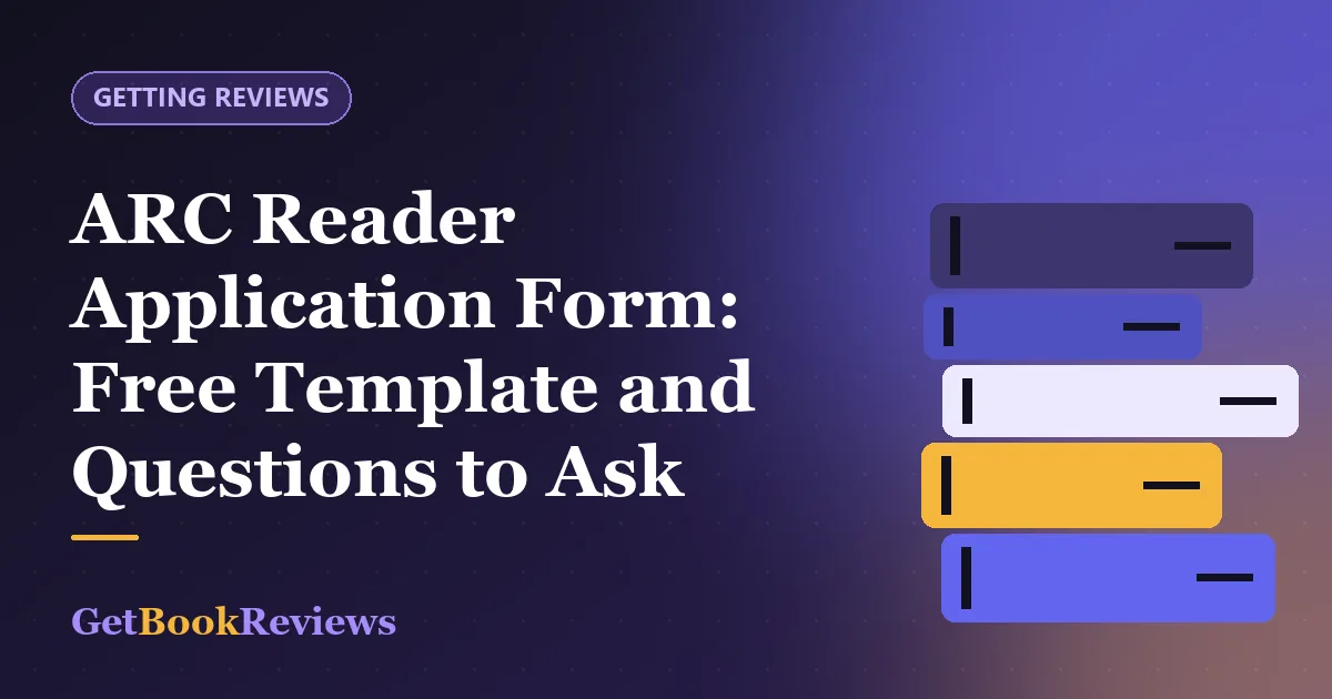 Illustration of an application form for advance readers