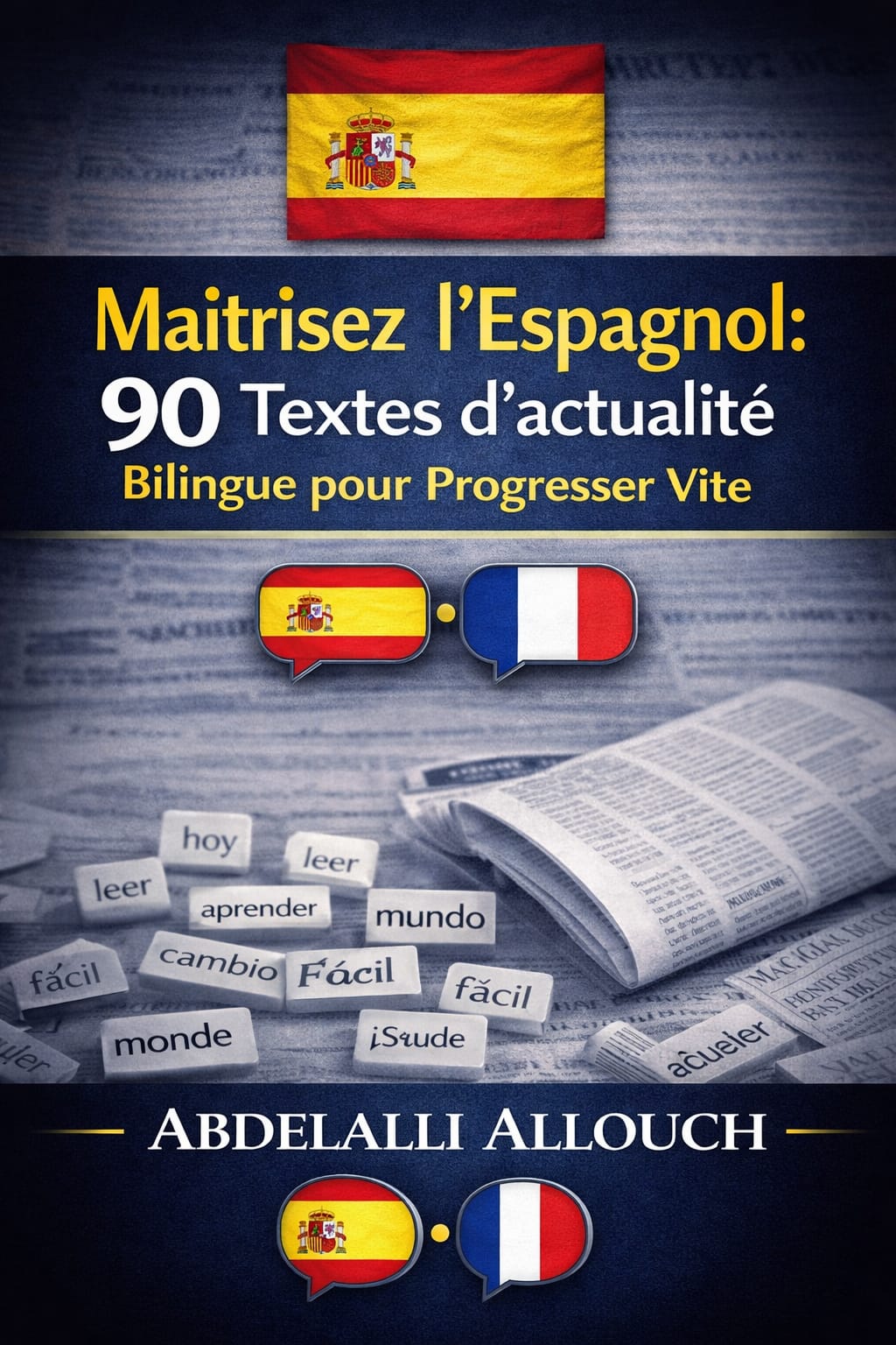 Cover of Maîtrisez l'Espagnol: 90 Textes d'actualité Bilingue pour Progresser Vite